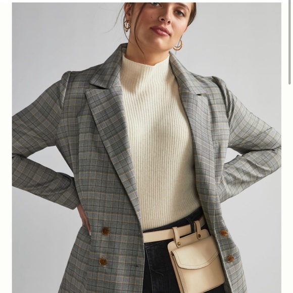 Hutch Jackets & Coats Nwt Anthropologie Hutch Plaid Blazer Poshmark